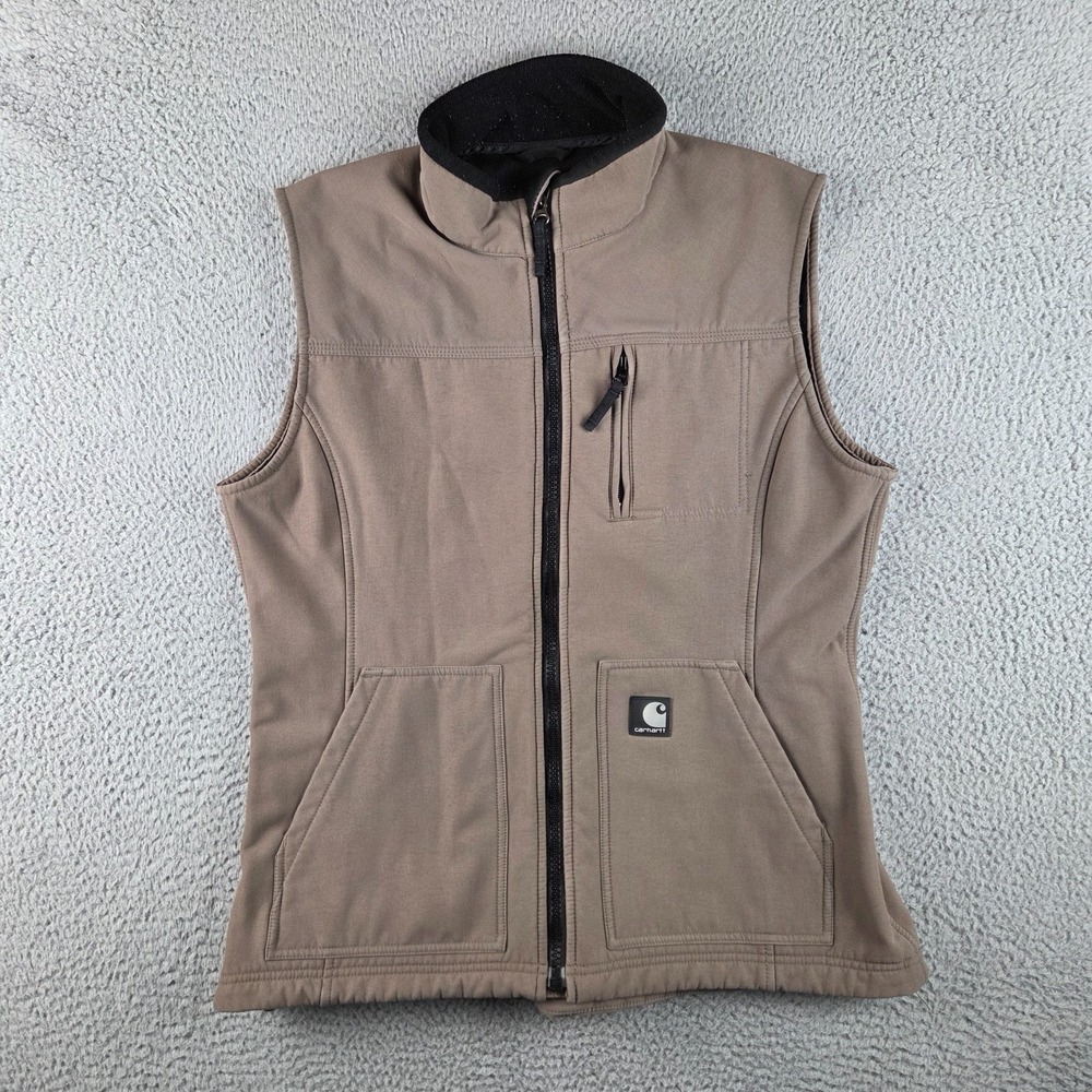 Carhartt Women's Softshell Fleece Lined Rain Defender Vest Size Large